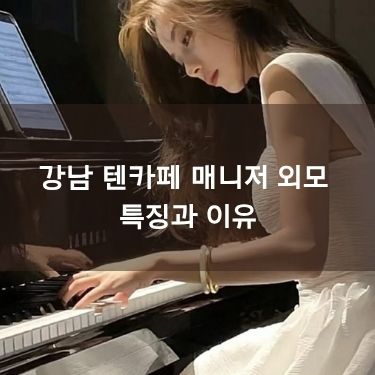 텐카페 외모가 화려하지 않은 이유